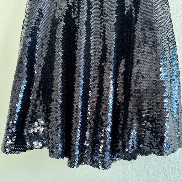 Free People New Dance til dawn black sequin mesh minidress XS - Picture 9 of 15